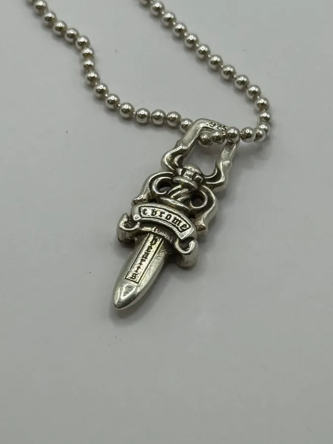 Chrome Hearts Small Dagger Silver Pendant xywmqVN 0