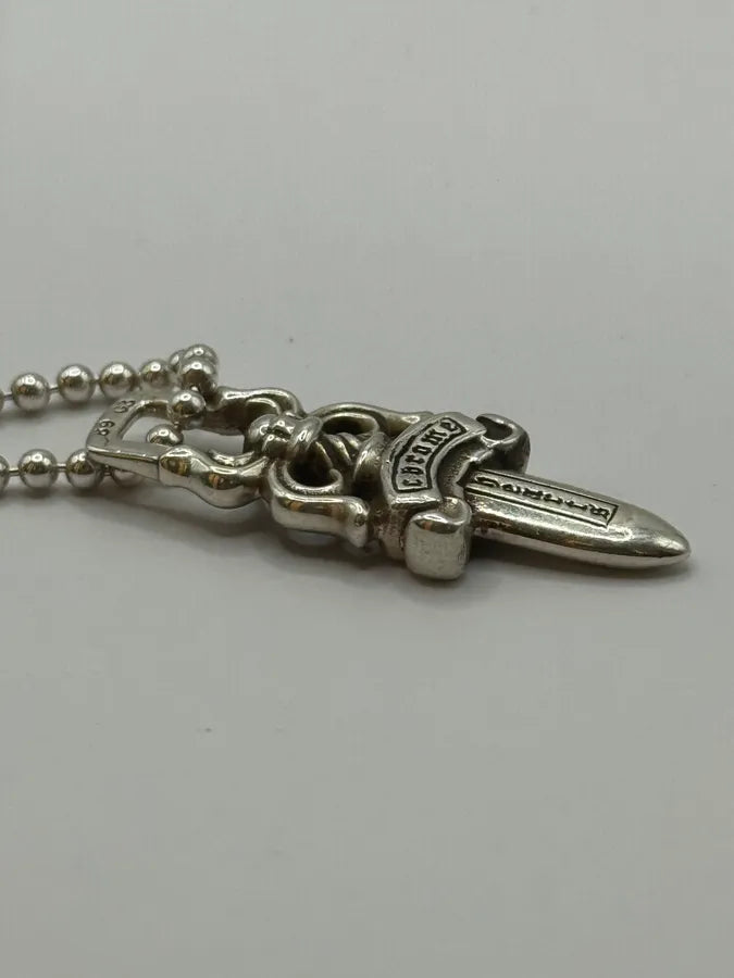 Chrome Hearts Small Dagger Silver Pendant xywmqVN 2