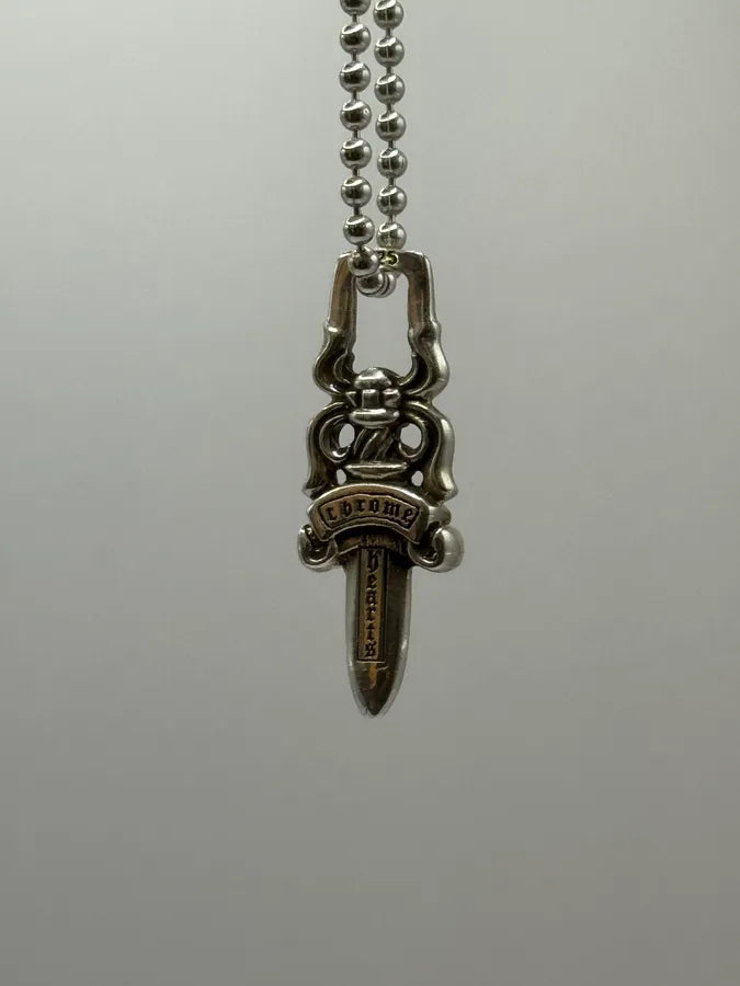 Chrome Hearts Small Dagger Silver Pendant xywmqVN 5