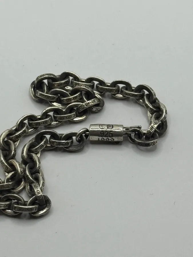 Chrome Hearts Small Paper Chain Silver Bracelet CofqOfw 1