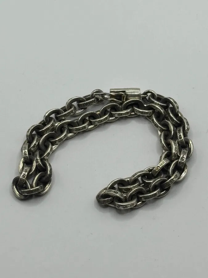 Chrome Hearts Small Paper Chain Silver Bracelet CofqOfw 2