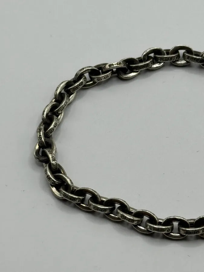 Chrome Hearts Small Paper Chain Silver Bracelet CofqOfw 3