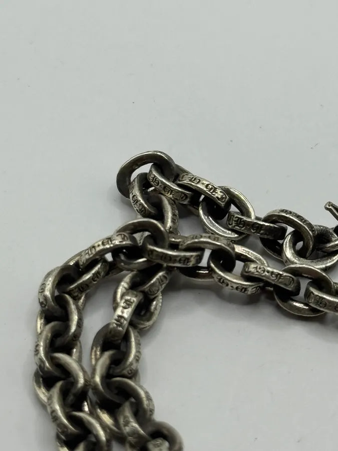 Chrome Hearts Small Paper Chain Silver Bracelet CofqOfw 4