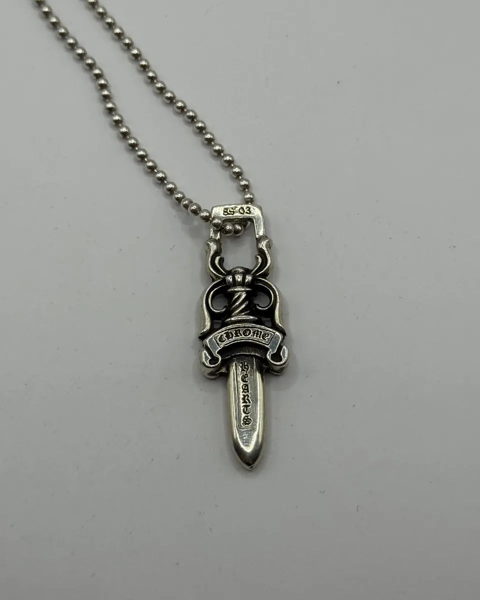 Chrome Hearts Small Silver Dagger Pendant wtPVBFz 0
