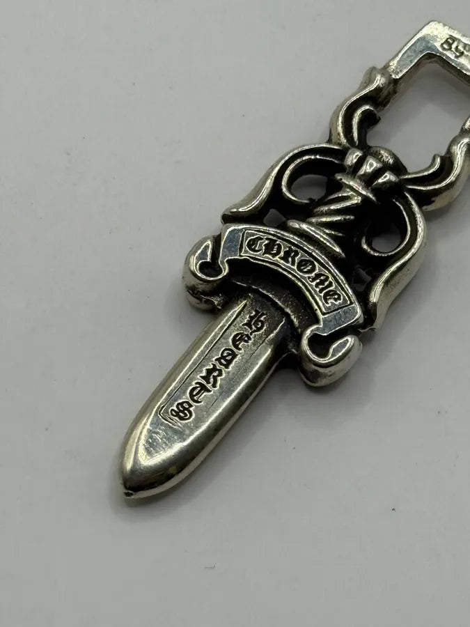 Chrome Hearts Small Silver Dagger Pendant wtPVBFz 2