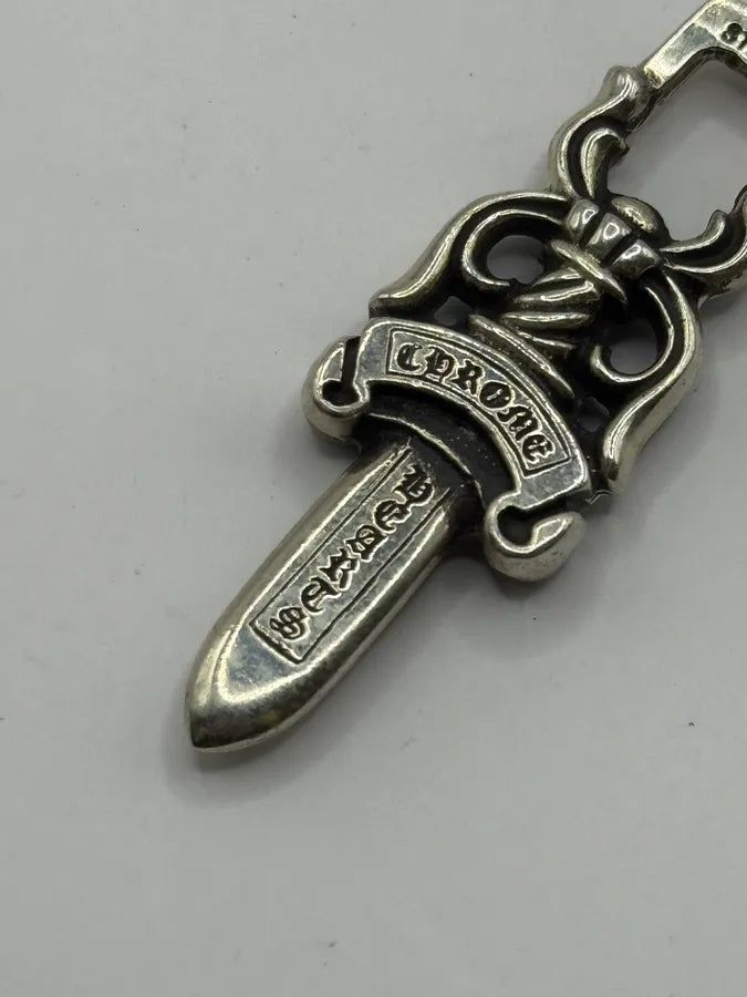 Chrome Hearts Small Silver Dagger Pendant wtPVBFz 5