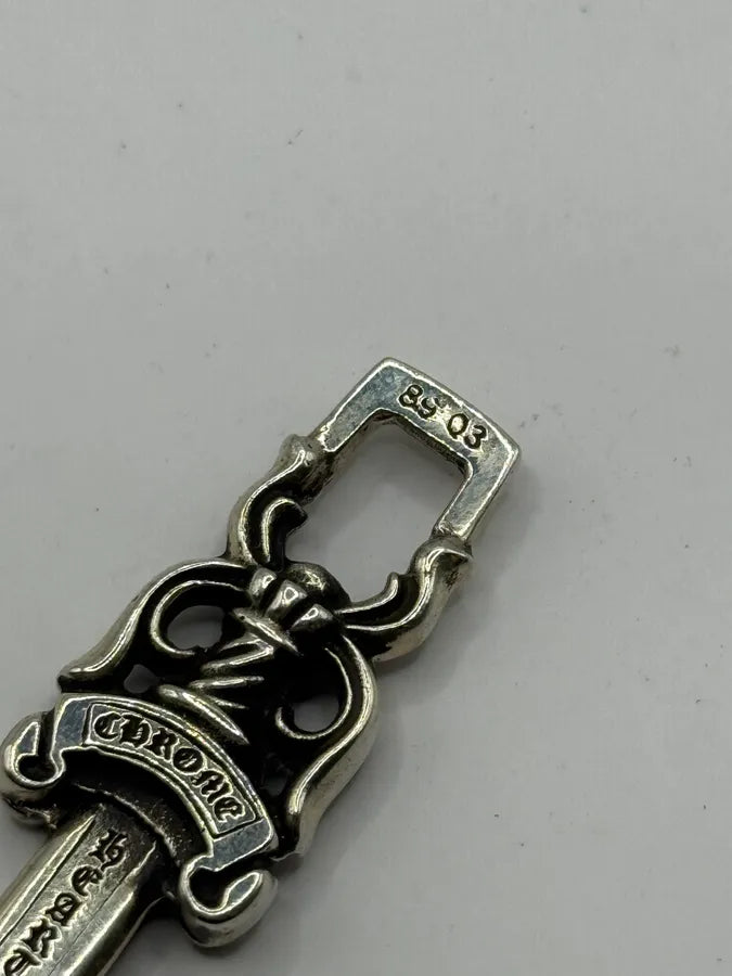 Chrome Hearts Small Silver Dagger Pendant wtPVBFz 7