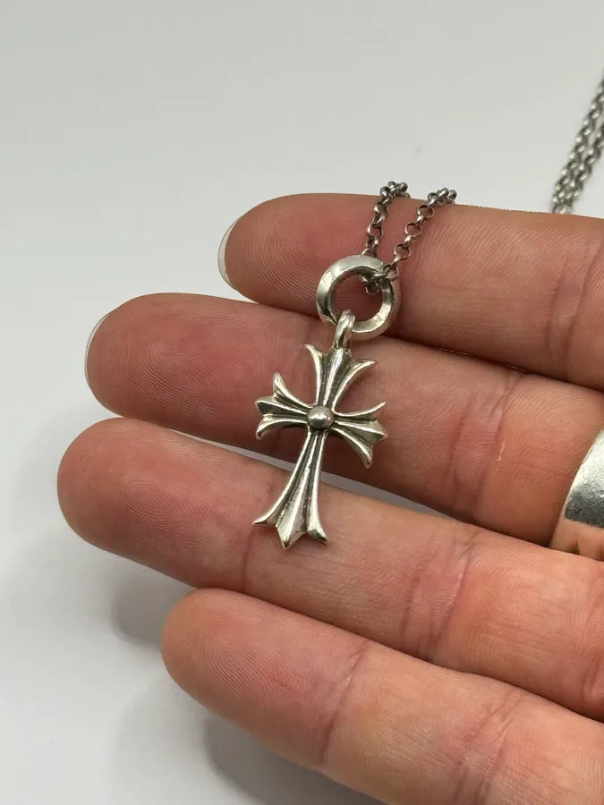 Chrome Hearts Tiny Cross Silver Pendant lPSjXAM 7