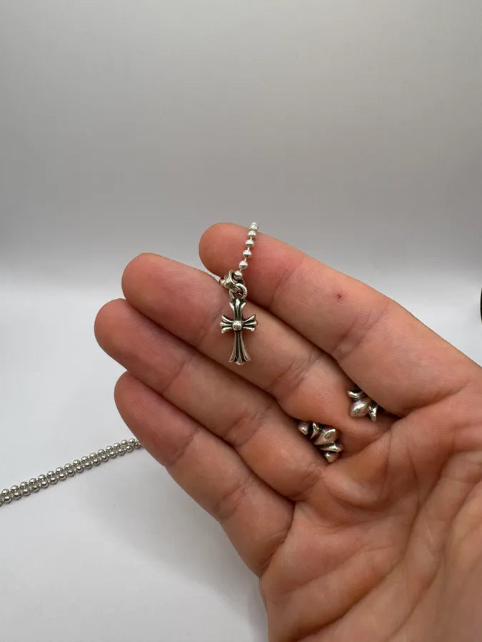 Chrome Hearts Tiny Cross Silver Pendant – Dolce Vita Hub Chrome Hearts Tiny Cross Silver Pendant – Dolce Vita Hub