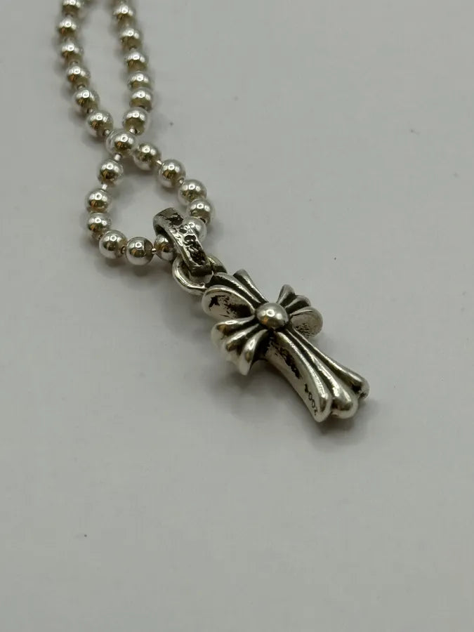 Chrome Hearts Tiny Cross Silver Pendant zGYeYRP 6