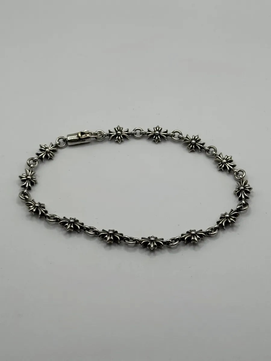 Chrome Hearts Tiny E CH Plus Silver Bracelet MPGyFDZ 0