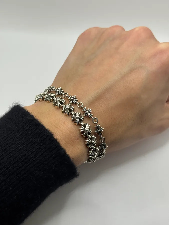 Chrome Hearts Tiny E CH Plus Silver Bracelet MPGyFDZ 1