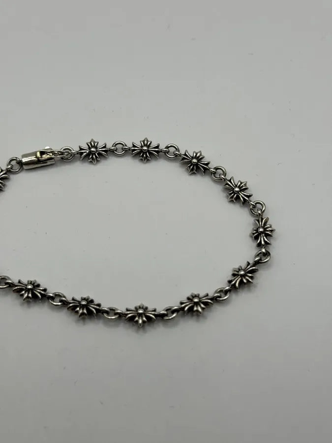 Chrome Hearts Tiny E CH Plus Silver Bracelet MPGyFDZ 3
