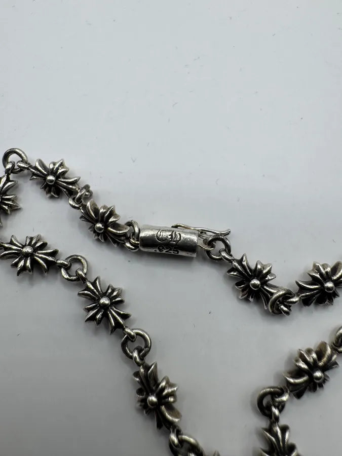 Chrome Hearts Tiny E CH Plus Silver Bracelet MPGyFDZ 4