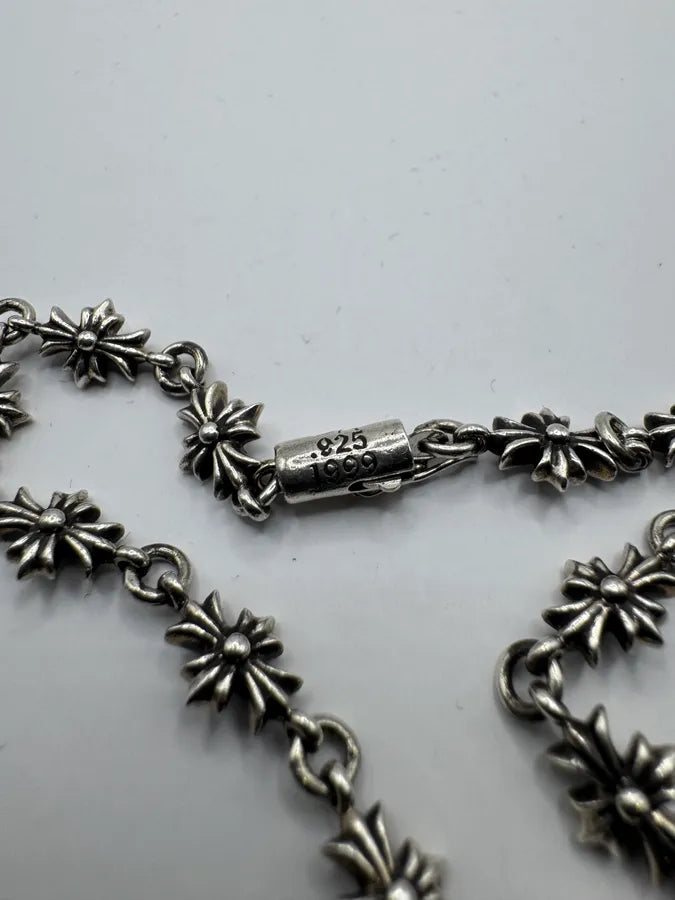 Chrome Hearts Tiny E CH Plus Silver Bracelet MPGyFDZ 5