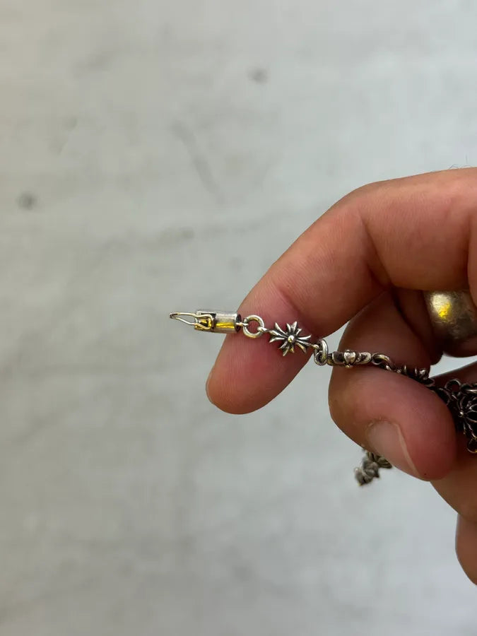 Chrome Hearts Tiny E Plus Silver Necklace LkKaUvG 12