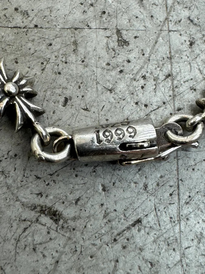 Chrome Hearts Tiny E Plus Silver Necklace LkKaUvG 14