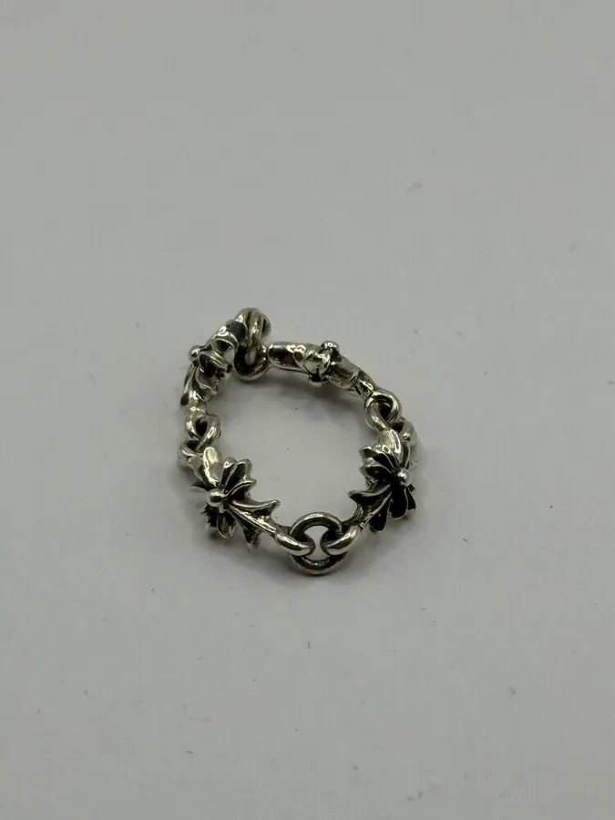 Chrome Hearts Tiny E Silver Ring zxvOYsy 4