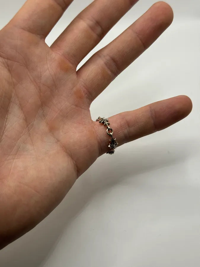 Chrome Hearts Tiny E Silver Ring zxvOYsy 6