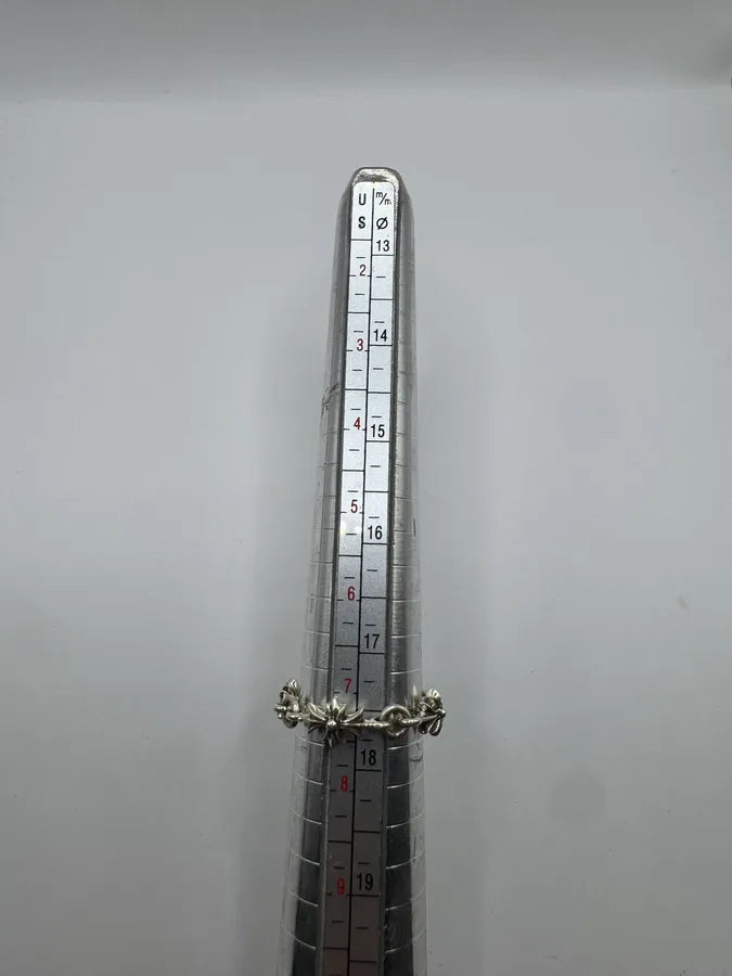 Chrome Hearts Tiny E Silver Ring zxvOYsy 8