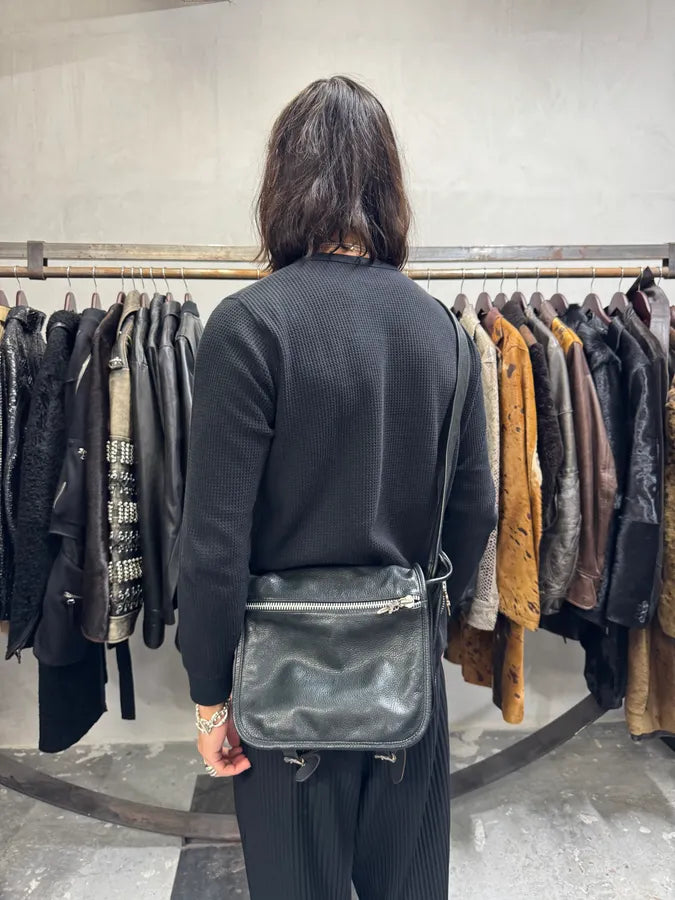 Chrome Hearts Tiny Gunslinger Strap Silver Daggers Black Leather Shoulder Bag (OS) MuWBMnR 3