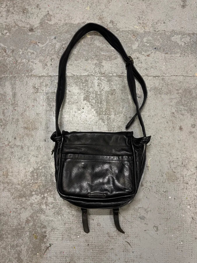 Chrome Hearts Tiny Gunslinger Strap Silver Daggers Black Leather Shoulder Bag (OS) MuWBMnR 6