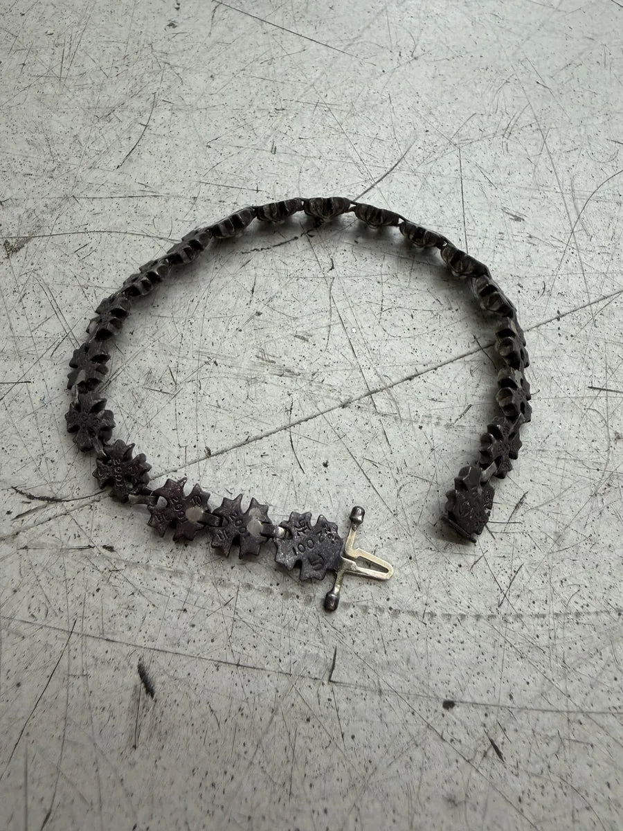 Chrome Hearts Tiny Plus Link Silver Bracelet iqtmseH 2