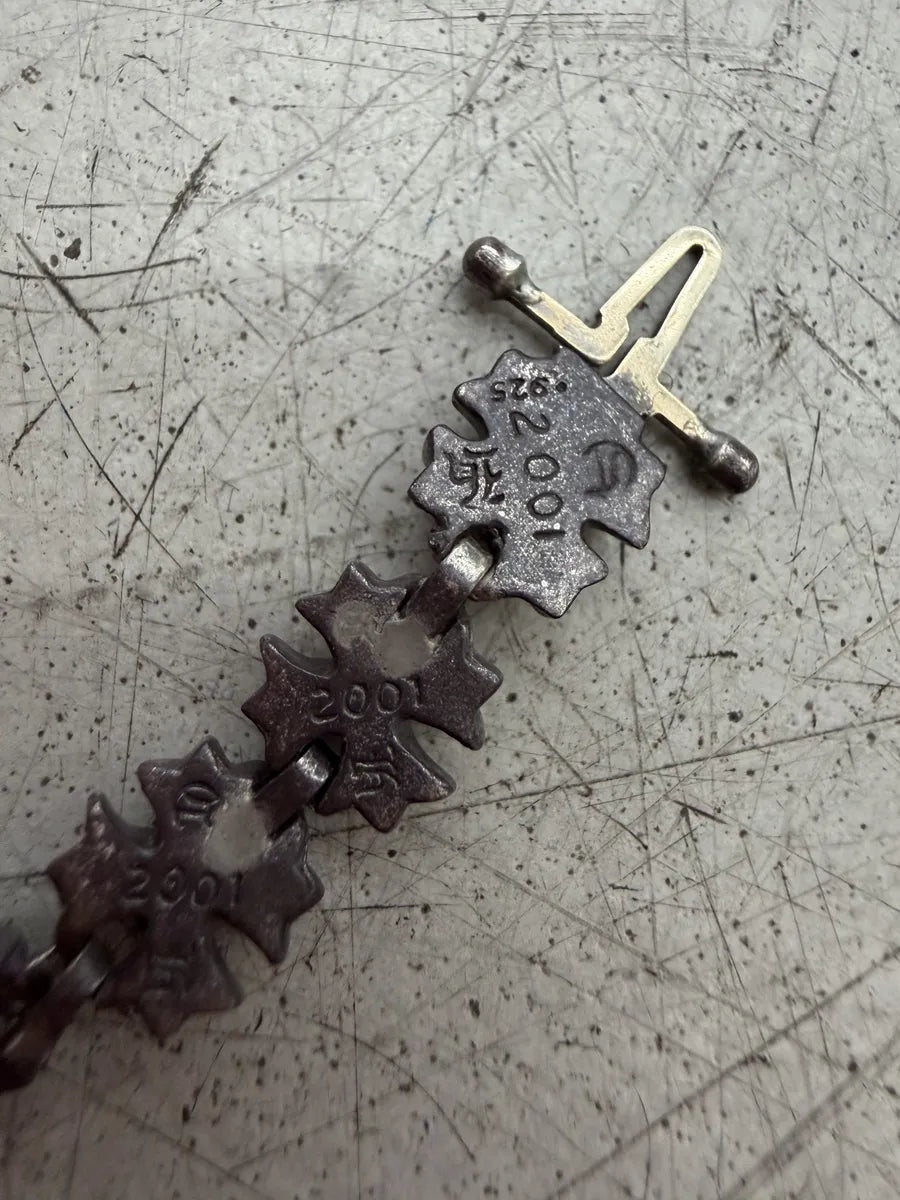 Chrome Hearts Tiny Plus Link Silver Bracelet iqtmseH 6