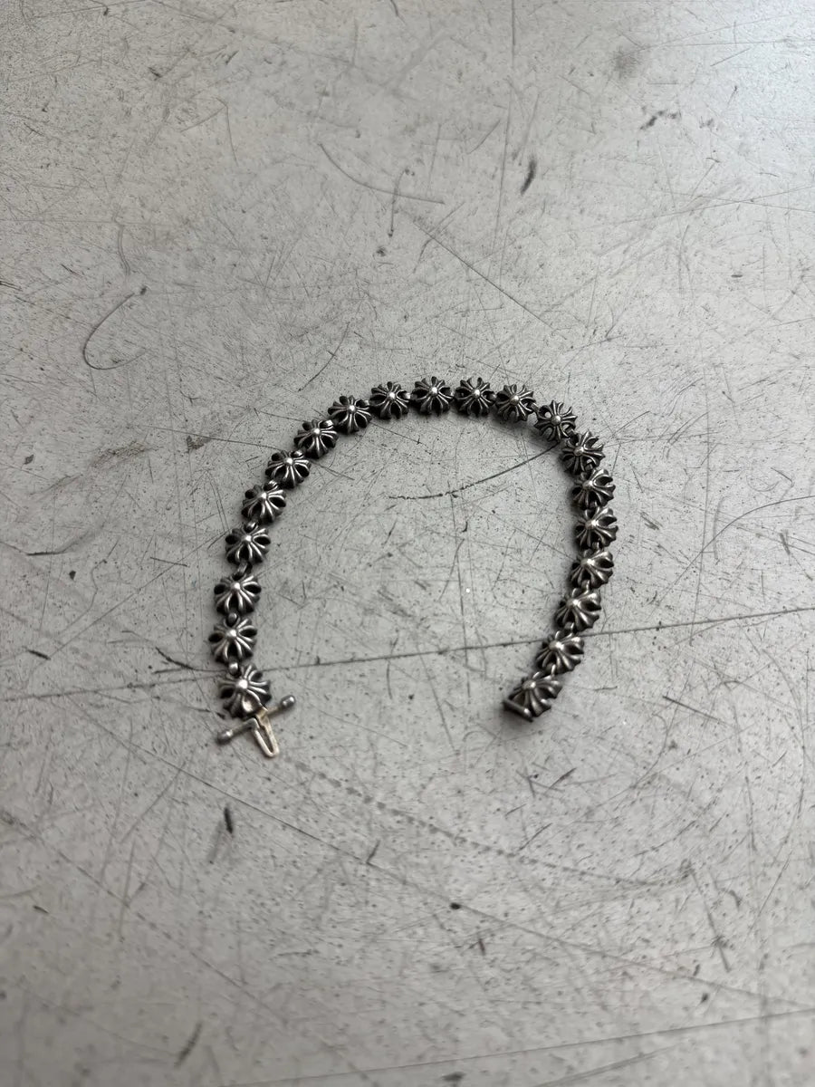Chrome Hearts Tiny Plus Link Silver Bracelet iqtmseH 7