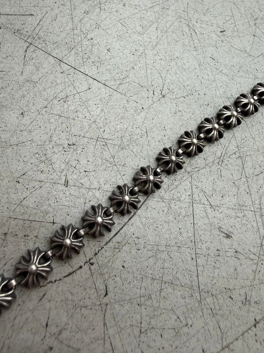 Chrome Hearts Tiny Plus Link Silver Bracelet iqtmseH 8