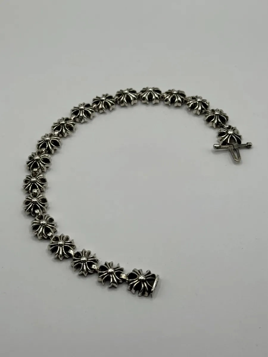Chrome Hearts Tiny Plus Link Silver Bracelet tVwLIkW 0