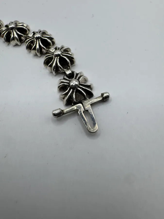 Chrome Hearts Tiny Plus Link Silver Bracelet tVwLIkW 10