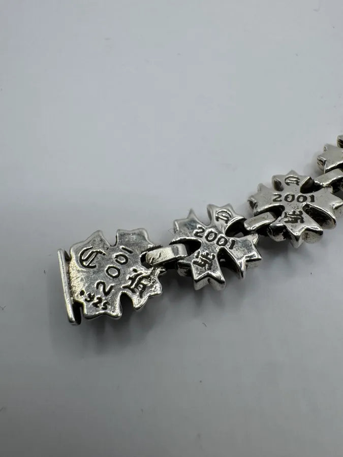 Chrome Hearts Tiny Plus Link Silver Bracelet tVwLIkW 11