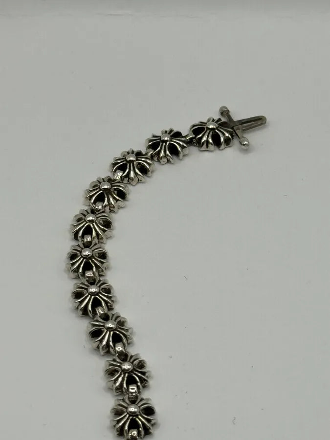 Chrome Hearts Tiny Plus Link Silver Bracelet tVwLIkW 2