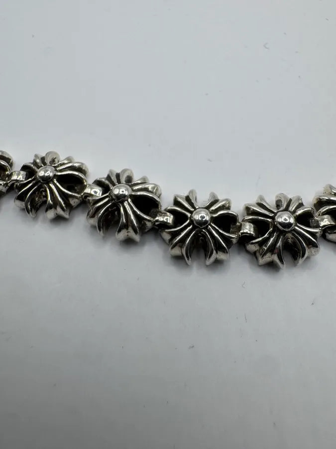 Chrome Hearts Tiny Plus Link Silver Bracelet tVwLIkW 5