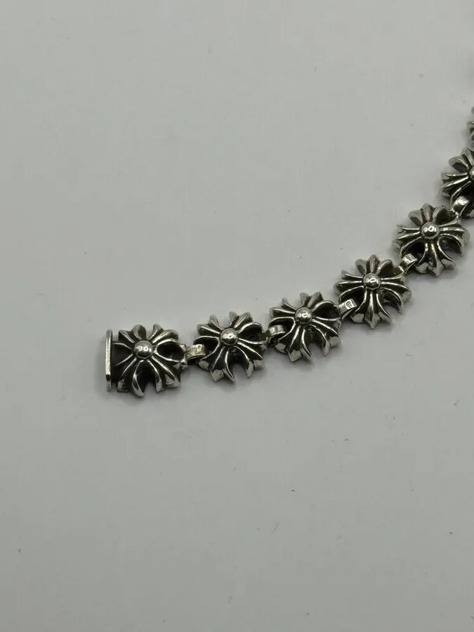 Chrome Hearts Tiny Plus Link Silver Bracelet tVwLIkW 6