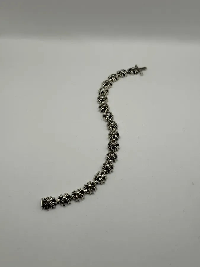 Chrome Hearts Tiny Plus Link Silver Bracelet tVwLIkW 8