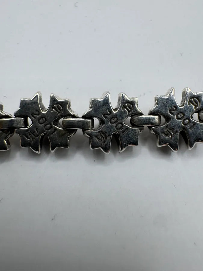 Chrome Hearts Tiny Plus Link Silver Bracelet tVwLIkW 9