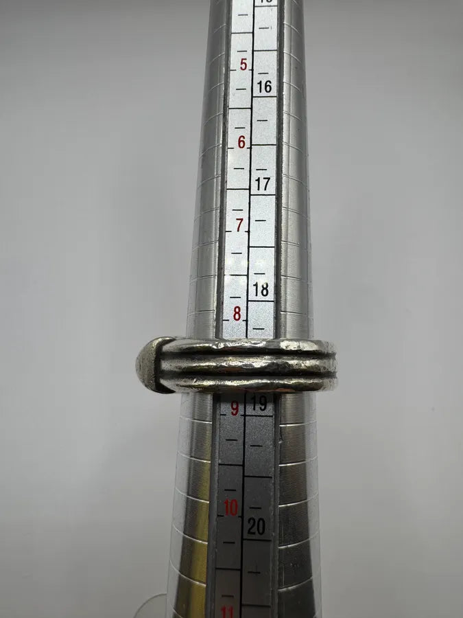 Chrome Hearts Triple Spike Waxed Punk Silver 925 Ring (OS) wCxilMq 9