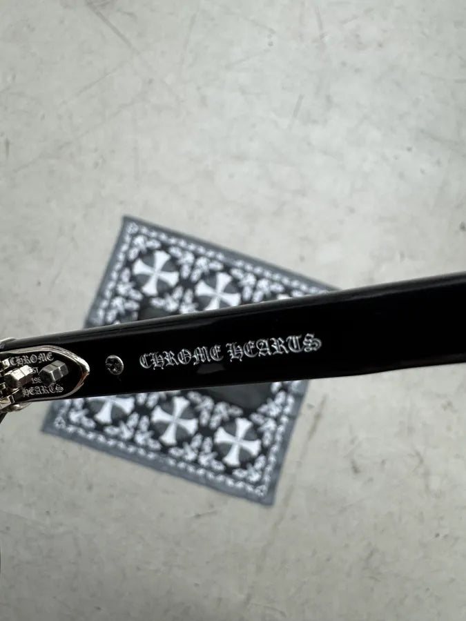 Chrome Hearts Trypoleagain Silver Black Sunglasses oeFEuaG 10