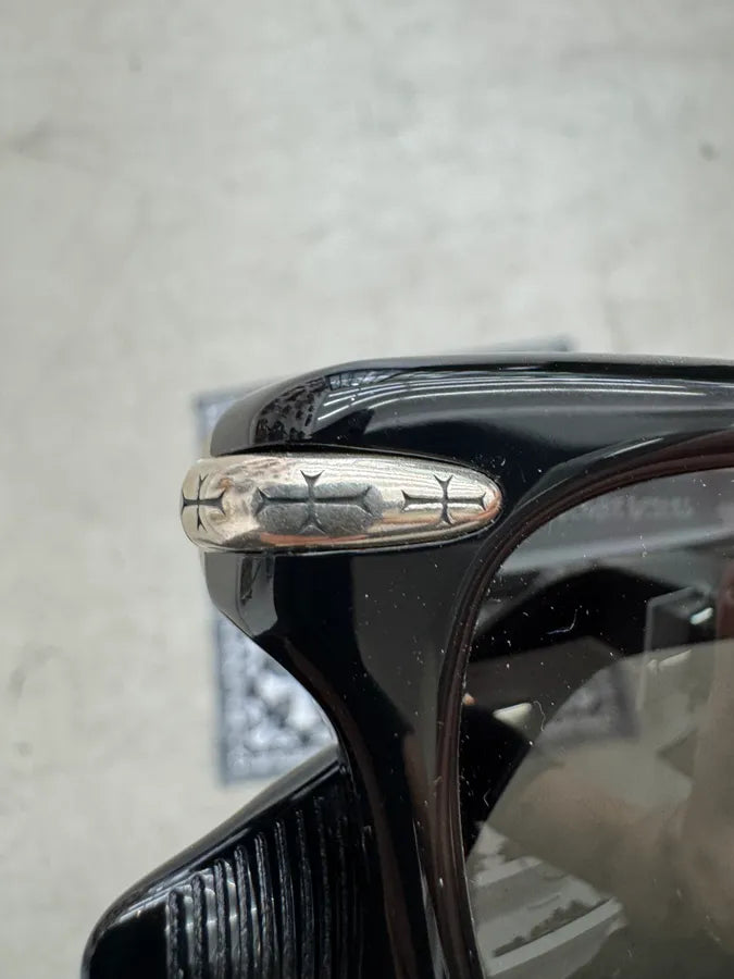 Chrome Hearts Trypoleagain Silver Black Sunglasses oeFEuaG 5