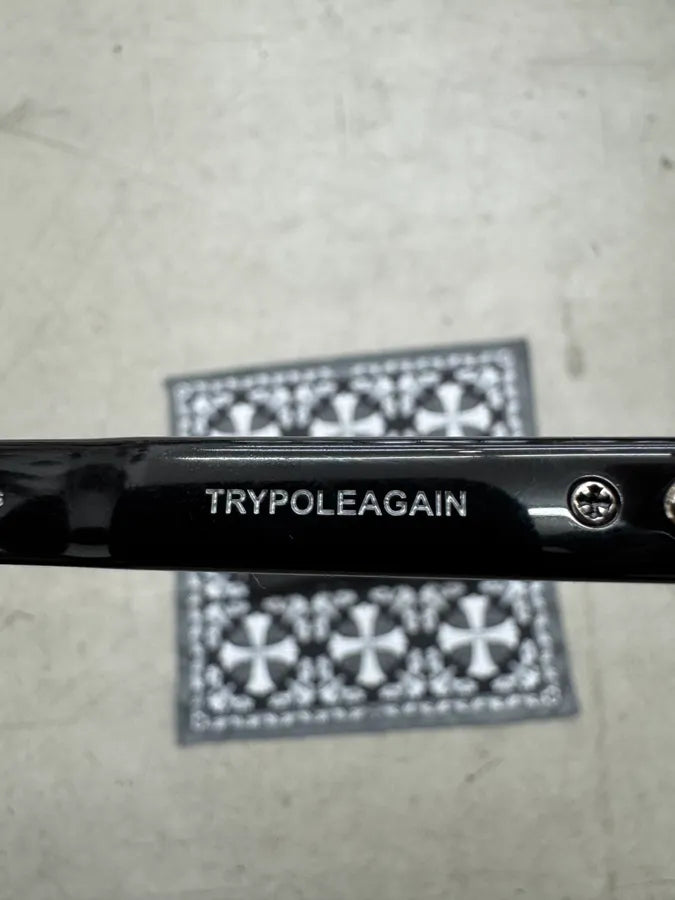 Chrome Hearts Trypoleagain Silver Black Sunglasses oeFEuaG 8