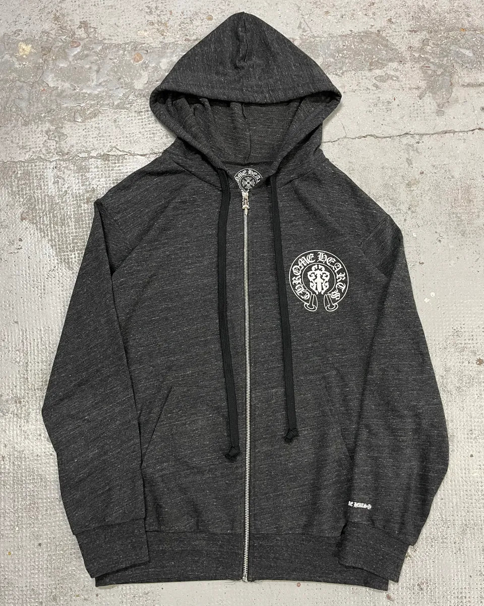 Chrome Hearts USA Flag Grey Cross Zip-up Hoodie XqzcaUn 1