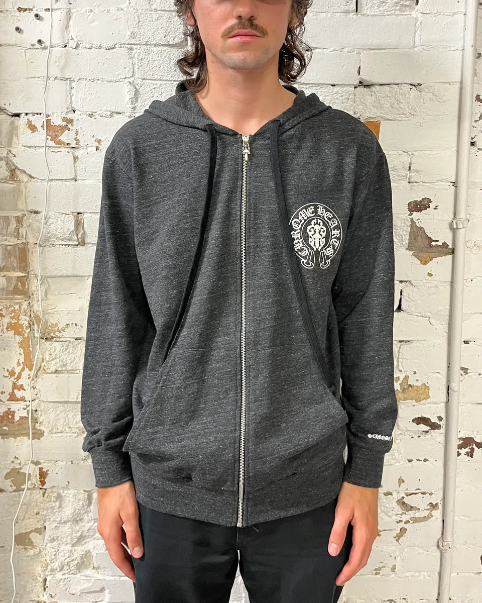 Chrome Hearts USA Flag Grey Cross Zip-up Hoodie XqzcaUn 2