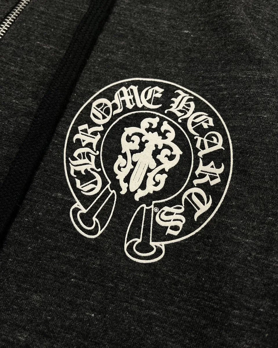 Chrome Hearts USA Flag Grey Cross Zip-up Hoodie XqzcaUn 7