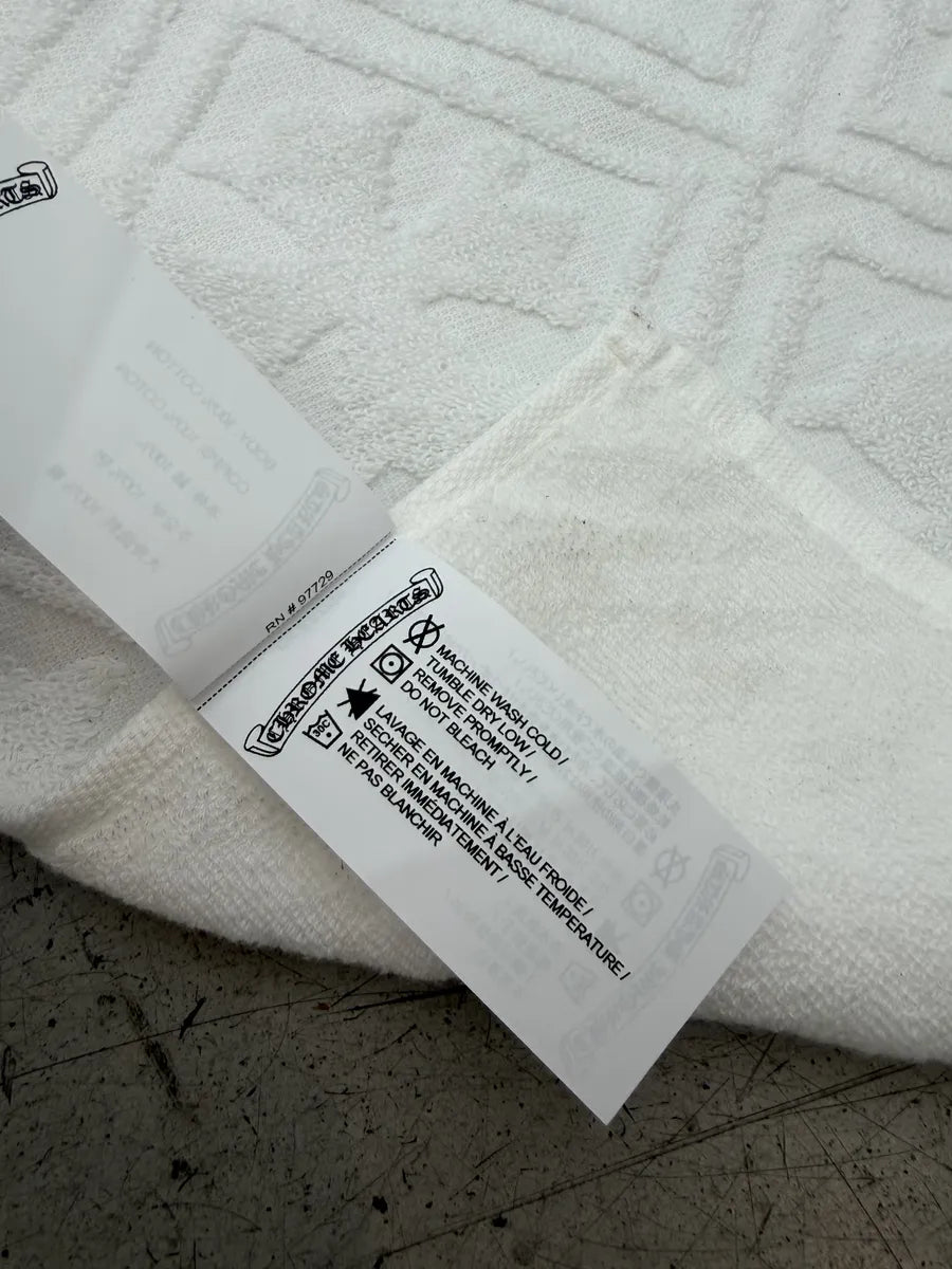 Chrome Hearts White Cross Jacquard Japanese Towel hLnMzEp 3