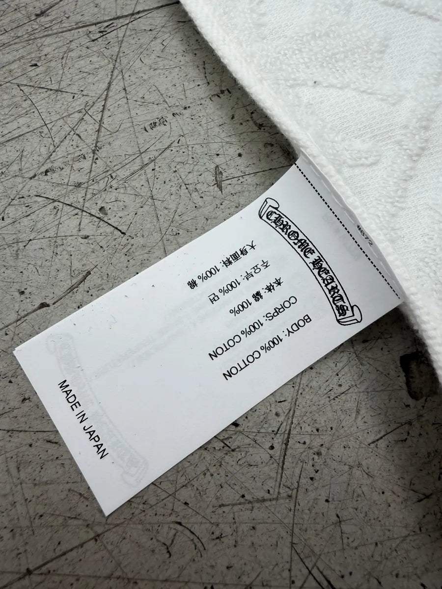 Chrome Hearts White Cross Jacquard Japanese Towel hLnMzEp 6