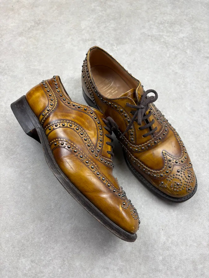 Church’s Studded Leather Derby Shoes rKOwZyu 4