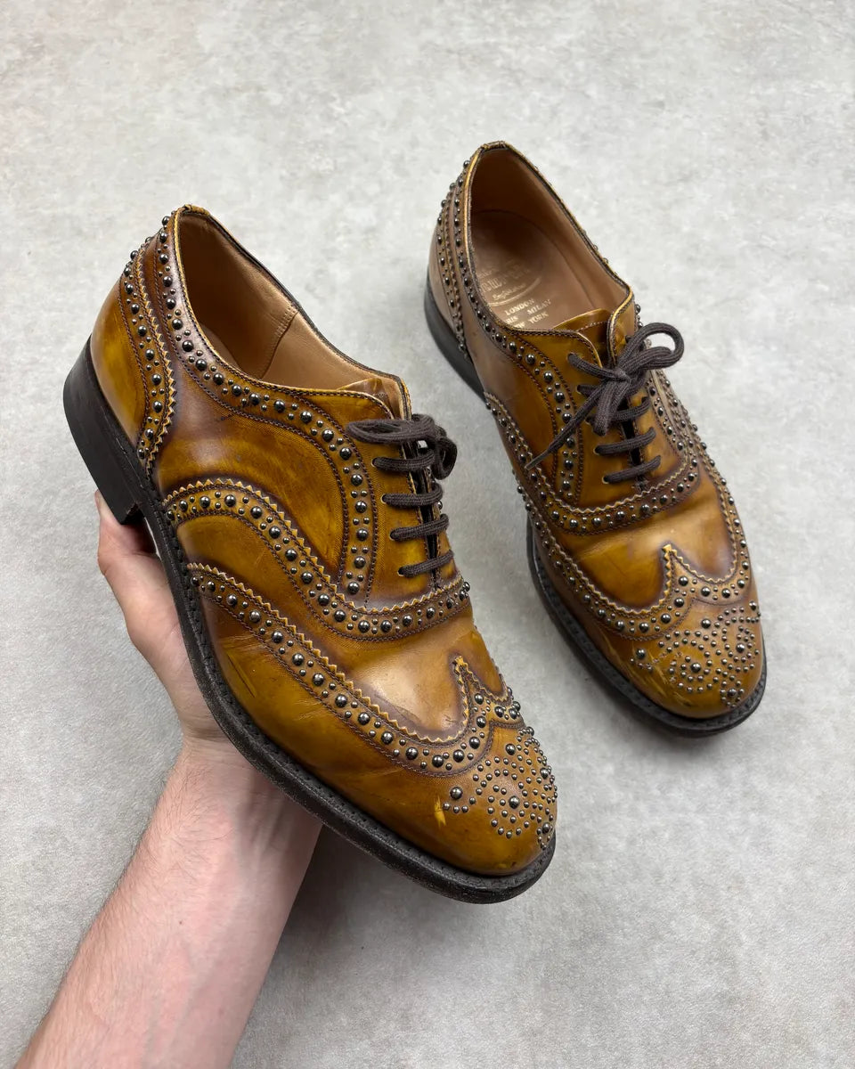 Church’s Studded Leather Derby Shoes rKOwZyu 0