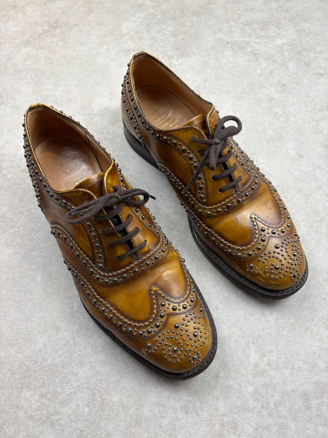 Church’s Studded Leather Derby Shoes rKOwZyu 3